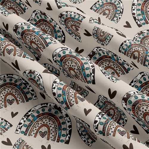Rainbows Double Brushed Polyester Fabric Jersey Stretchy Soft Polyester Stretch Fabric