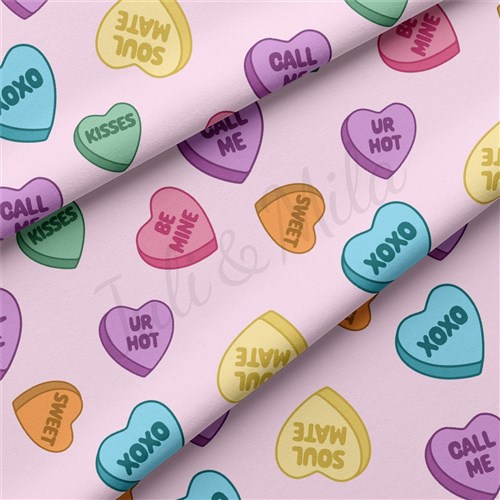 Valentine's Day Double Brushed Polyester Fabric Jersey Stretchy Soft Polyester Stretch Fabric