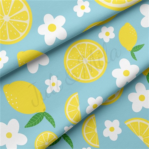 Lemon Double Brushed Polyester Fabric Jersey Stretchy Soft Polyester Stretch Fabric