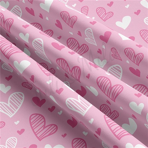 Valentine's Day Double Brushed Polyester Fabric Jersey Stretchy Soft Polyester Stretch Fabric