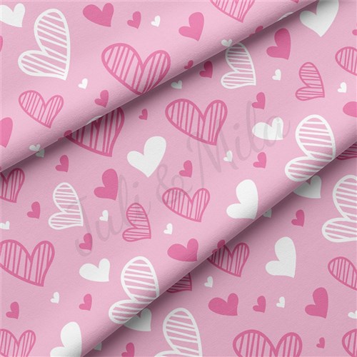 Valentine's Day Double Brushed Polyester Fabric Jersey Stretchy Soft Polyester Stretch Fabric