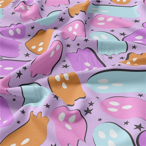halloween Double Brushed Polyester Fabric Jersey Stretchy Soft Polyester Stretch Fabric