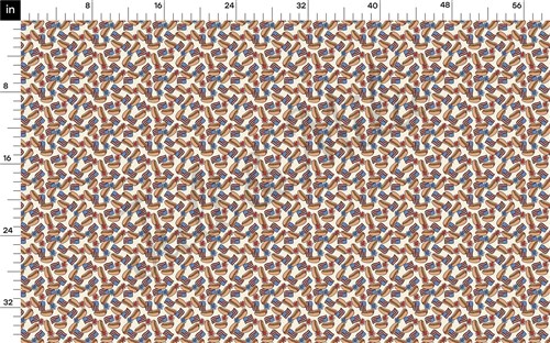 4th of July Patriotic Double Brushed Polyester Fabric Jersey Stretchy Soft Polyester Stretch Fabric