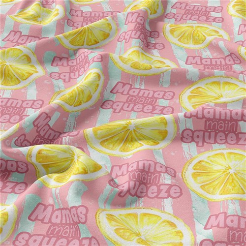 Mama's Main Squeeze Double Brushed Polyester Fabric Jersey Stretchy Soft Polyester Stretch Fabric