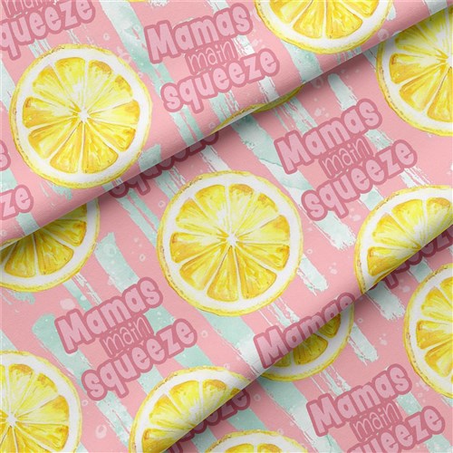 Mama's Main Squeeze Double Brushed Polyester Fabric Jersey Stretchy Soft Polyester Stretch Fabric