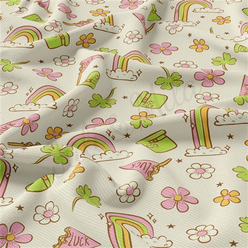 St. Patrick's Day Rib Knit Fabric, RBK2309 & Get a Free $89.99 Embroidery Bundle