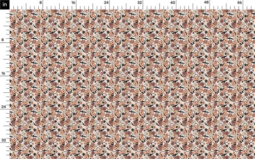 Halloween Ghosts Double Brushed Polyester Fabric Jersey Stretchy Soft Polyester Stretch Fabric