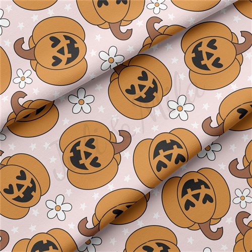 Halloween Ghosts Double Brushed Polyester Fabric Jersey Stretchy Soft Polyester Stretch Fabric