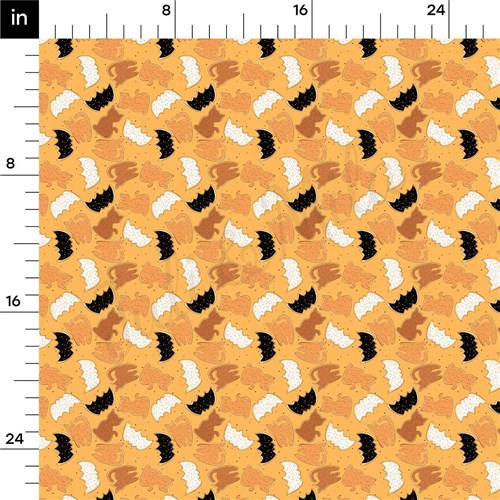 Halloween Ghosts Double Brushed Polyester Fabric Jersey Stretchy Soft Polyester Stretch Fabric