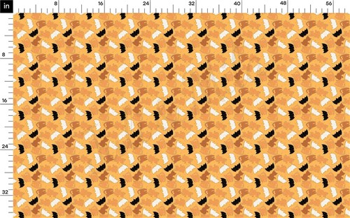 Halloween Ghosts Double Brushed Polyester Fabric Jersey Stretchy Soft Polyester Stretch Fabric