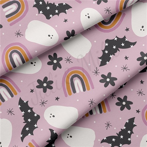 Halloween Autumn Fall Double Brushed Polyester Fabric Jersey Stretchy Soft Polyester Stretch Fabric