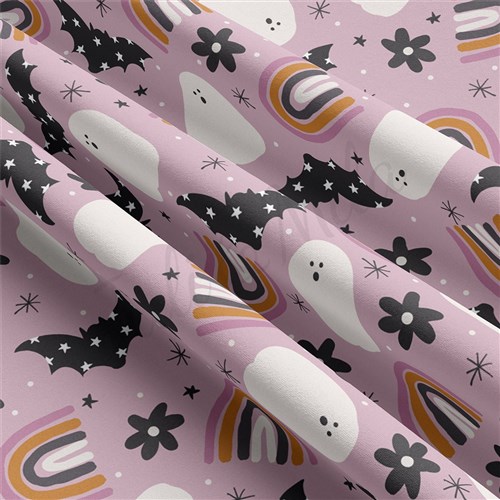 Halloween Autumn Fall Double Brushed Polyester Fabric Jersey Stretchy Soft Polyester Stretch Fabric