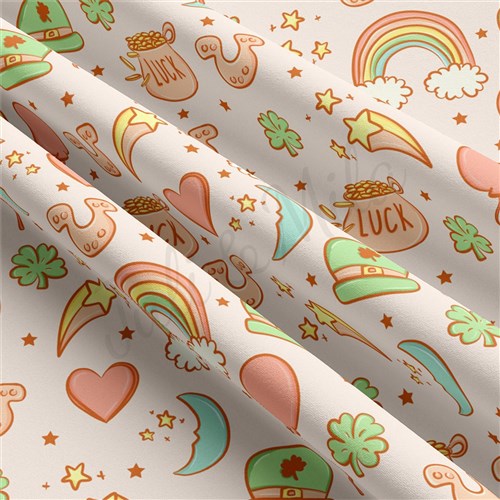 St. Patrick's Day Double Brushed Polyester Fabric Jersey Stretchy Soft Polyester Stretch Fabric