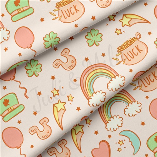 St. Patrick's Day Double Brushed Polyester Fabric Jersey Stretchy Soft Polyester Stretch Fabric