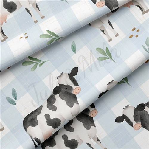 Cow Double Brushed Polyester Fabric Jersey Stretchy Soft Polyester Stretch Fabric