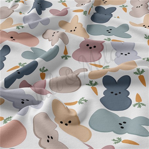 Easter Double Brushed Polyester Fabric Jersey Stretchy Soft Polyester Stretch Fabric