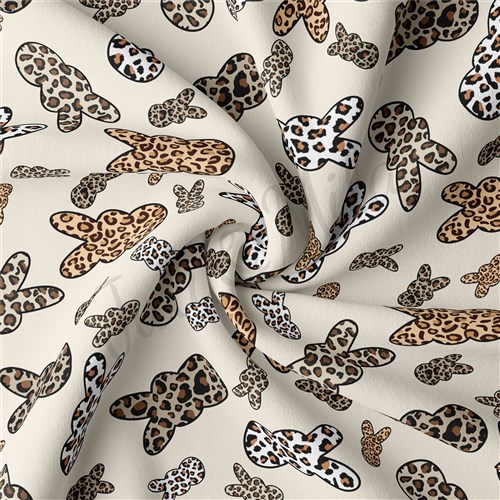 Easter Double Brushed Polyester Fabric Jersey Stretchy Soft Polyester Stretch Fabric
