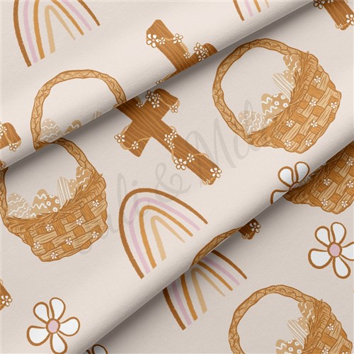 Easter Double Brushed Polyester Fabric Jersey Stretchy Soft Polyester Stretch Fabric