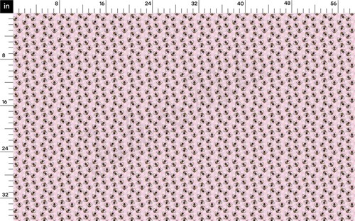 Bees Double Brushed Polyester Fabric Jersey Stretchy Soft Polyester Stretch Fabric