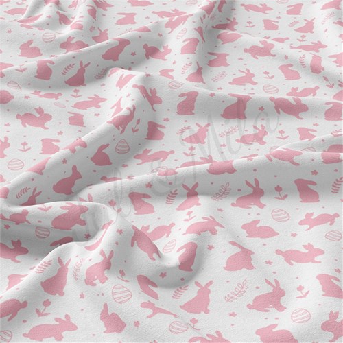 Easter Double Brushed Polyester Fabric Jersey Stretchy Soft Polyester Stretch Fabric