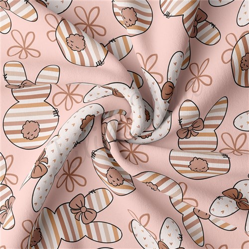 Easter Double Brushed Polyester Fabric Jersey Stretchy Soft Polyester Stretch Fabric