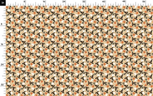 Autumn Fall Halloween Rib Knit Fabric, RBK1829 & Get a Free $89.99 Embroidery Bundle