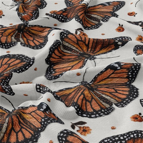 Butterflies Rib Knit Fabric, RBK1978 & Get a Free $89.99 Embroidery Bundle