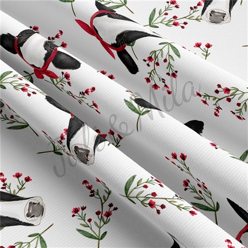 Rib Knit Fabric, Cow & Get a Free $89.99 Embroidery Bundle