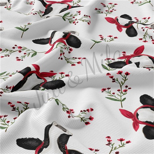 Rib Knit Fabric, Cow & Get a Free $89.99 Embroidery Bundle