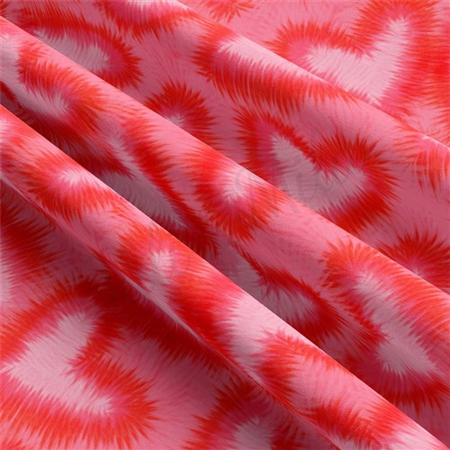 Valentine's Day Double Brushed Polyester Fabric Jersey Stretchy Soft Polyester Stretch Fabric