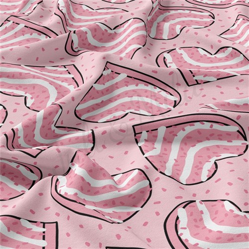 Valentine's Day Double Brushed Polyester Fabric Jersey Stretchy Soft Polyester Stretch Fabric