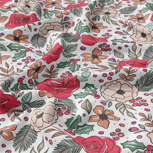 Christmas Double Brushed Polyester Fabric Jersey Stretchy Soft Polyester Stretch Fabric