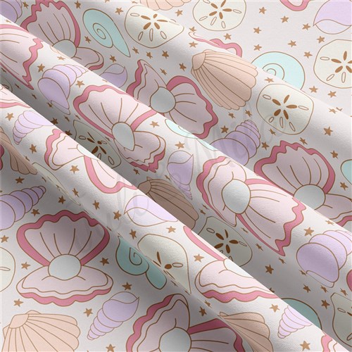 Summer Mermaid Double Brushed Polyester Fabric Jersey Stretchy Soft Polyester Stretch Fabric