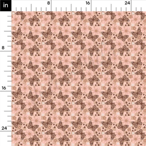 Butterflies Butterfly Double Brushed Polyester Fabric Jersey Stretchy Soft Polyester Stretch Fabric