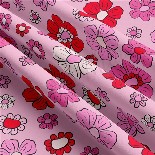 Valentine's Day Double Brushed Polyester Fabric Jersey Stretchy Soft Polyester Stretch Fabric