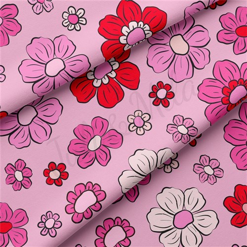 Valentine's Day Double Brushed Polyester Fabric Jersey Stretchy Soft Polyester Stretch Fabric