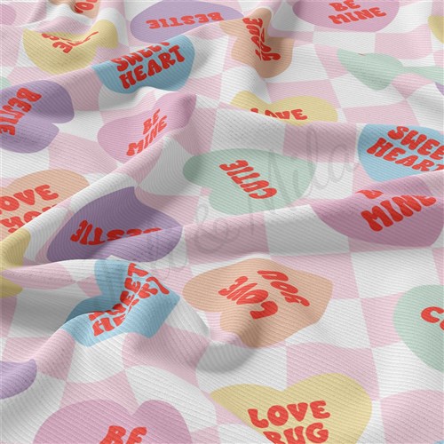 Valentine's Day Rib Knit Fabric, RBK2305 & Get a Free $89.99 Embroidery Bundle