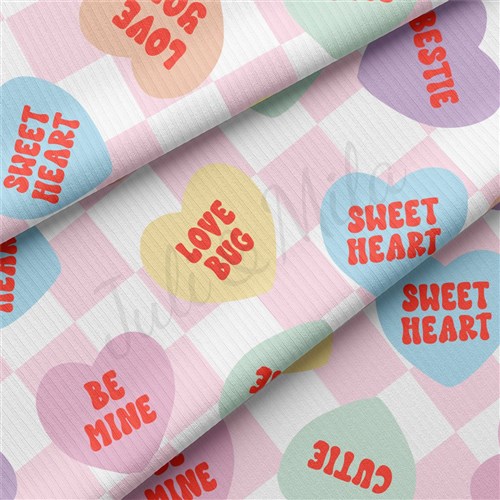 Valentine's Day Rib Knit Fabric, RBK2305 & Get a Free $89.99 Embroidery Bundle