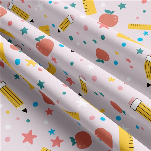 Back to School Double Brushed Polyester Fabric Jersey Stretchy Soft Polyester Stretch Fabric