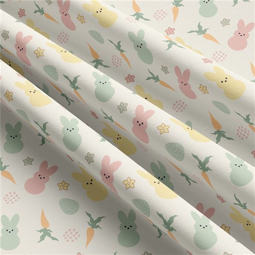 Easter Double Brushed Polyester Fabric Jersey Stretchy Soft Polyester Stretch Fabric