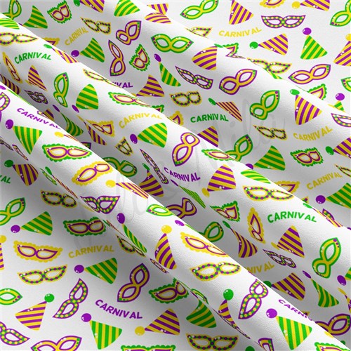 Mardi Gras Double Brushed Polyester Fabric Jersey Stretchy Soft Polyester Stretch Fabric