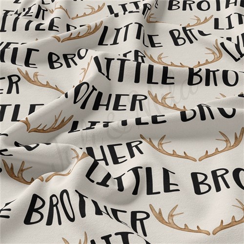 Little Brother Double Brushed Polyester Fabric Jersey Stretchy Soft Polyester Stretch Fabric