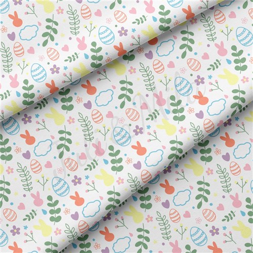 Easter Double Brushed Polyester Fabric Jersey Stretchy Soft Polyester Stretch Fabric