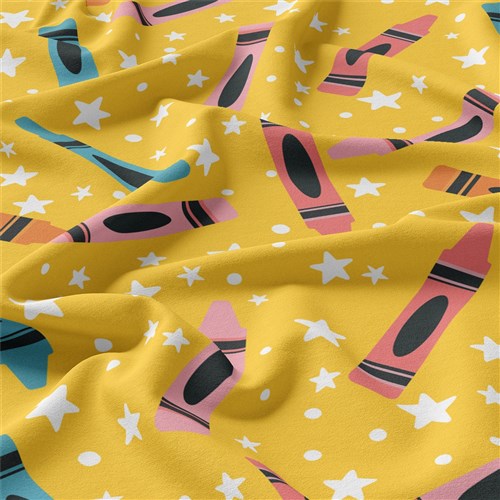 Back to School Double Brushed Polyester Fabric Jersey Stretchy Soft Polyester Stretch Fabric