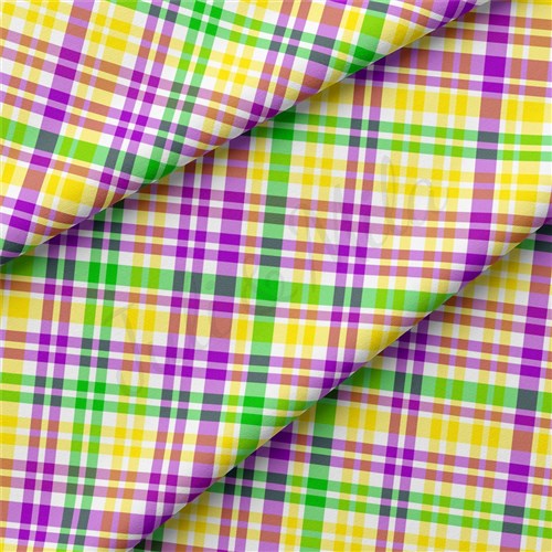 Mardi Gras Double Brushed Polyester Fabric Jersey Stretchy Soft Polyester Stretch Fabric