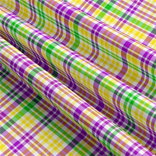 Mardi Gras Double Brushed Polyester Fabric Jersey Stretchy Soft Polyester Stretch Fabric