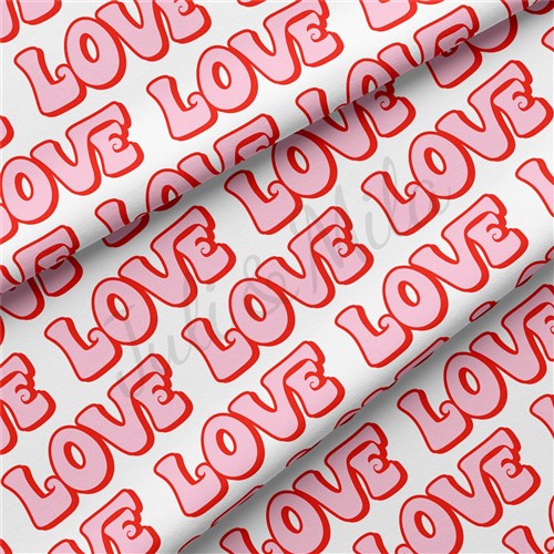 Valentine's Day Double Brushed Polyester Fabric Jersey Stretchy Soft Polyester Stretch Fabric