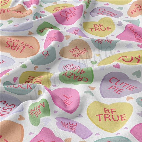 Valentine's Day Double Brushed Polyester Fabric Jersey Stretchy Soft Polyester Stretch Fabric