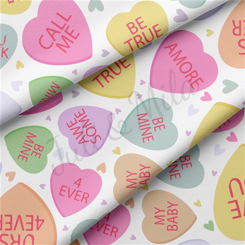 Valentine's Day Double Brushed Polyester Fabric Jersey Stretchy Soft Polyester Stretch Fabric