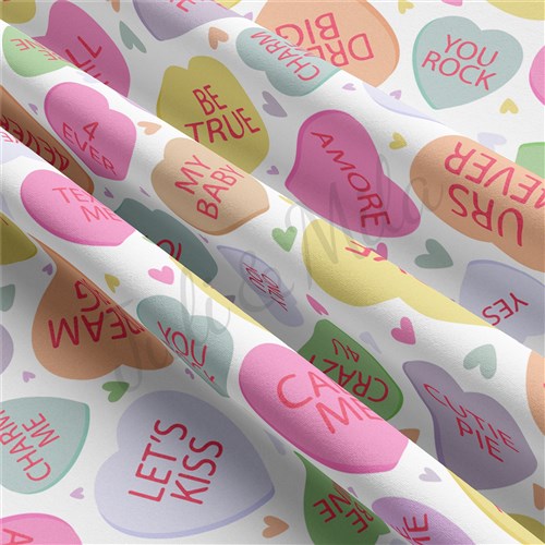Valentine's Day Double Brushed Polyester Fabric Jersey Stretchy Soft Polyester Stretch Fabric